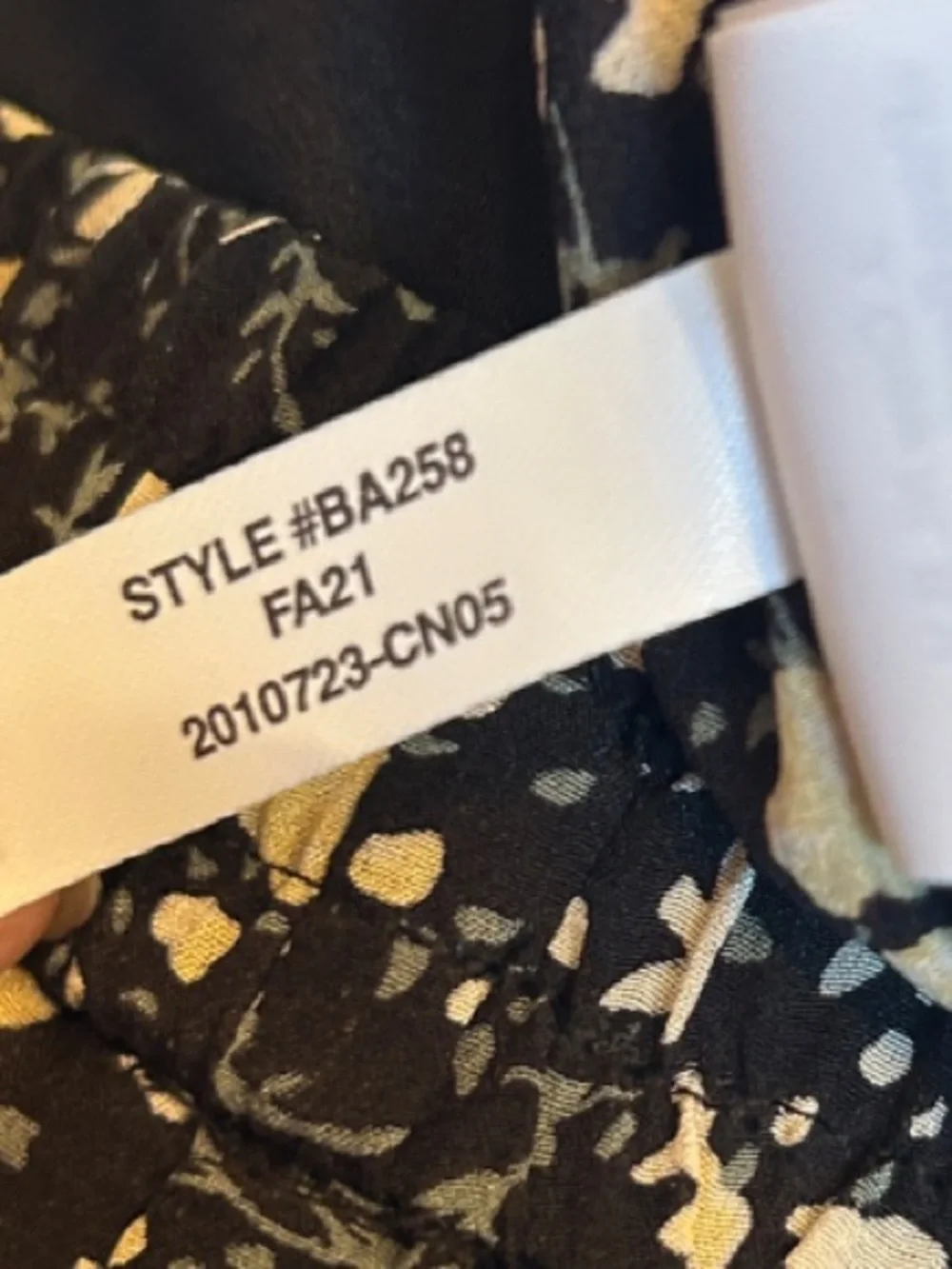 J. Crew Black Floral Wide-Leg Pants